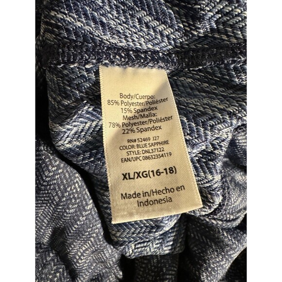 Women's Danskin Now Navy Blue - Black Athletic Capri's Size XL 16-18 lot of 2 - Picture 3 of 12